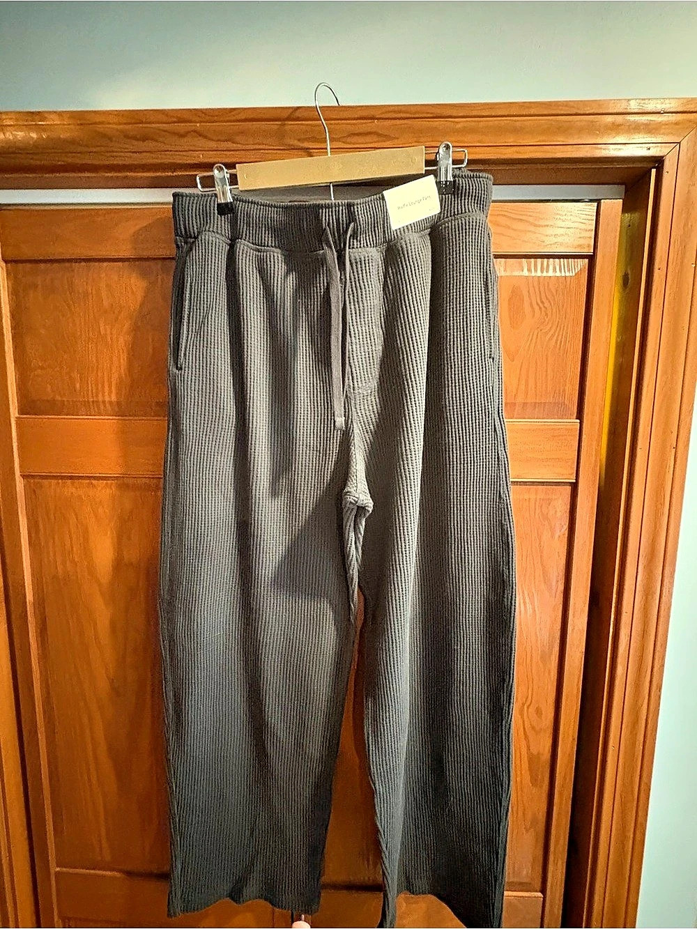Hollister Waffle Lounge Pant Black Large